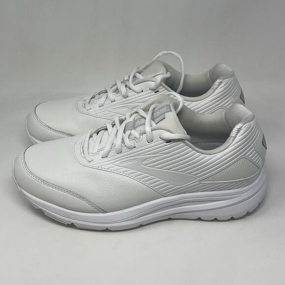 Brooks Addiction Walker 2 Mens 8 4E Extra Wide White Leather Walking Sneakers - Picture 4 of 16